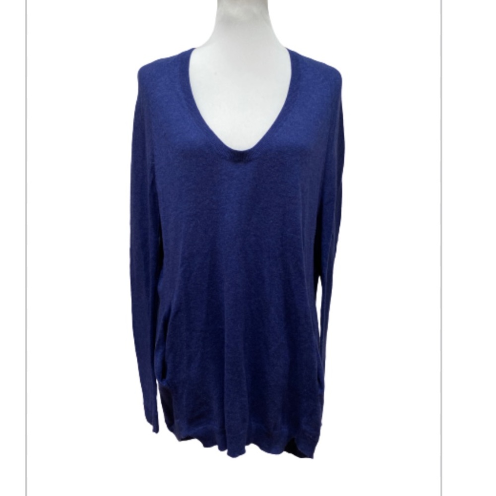 Theory oversized long sweater Blue M